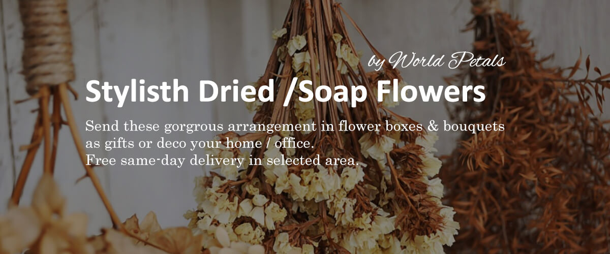 Dried & Scented Soap Flowers