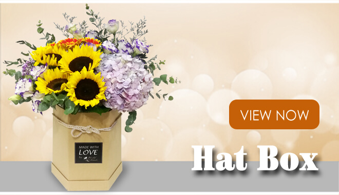 Hat Box Flowers